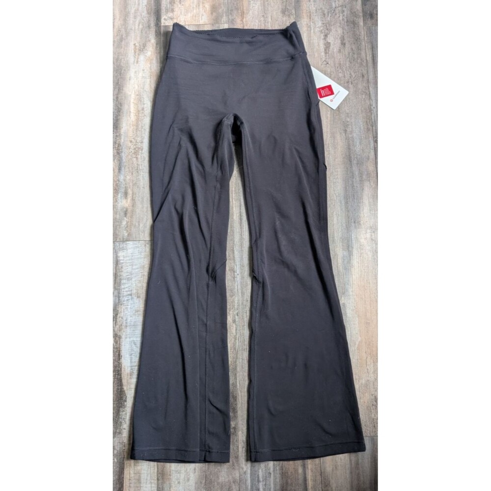 Lululemon Groove No Line HR Flared Pant HEART (Size 8 Regular) Black NWT $128